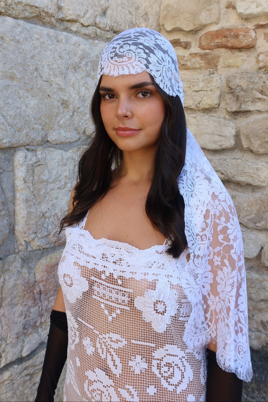 Chapel Lace Head Piece