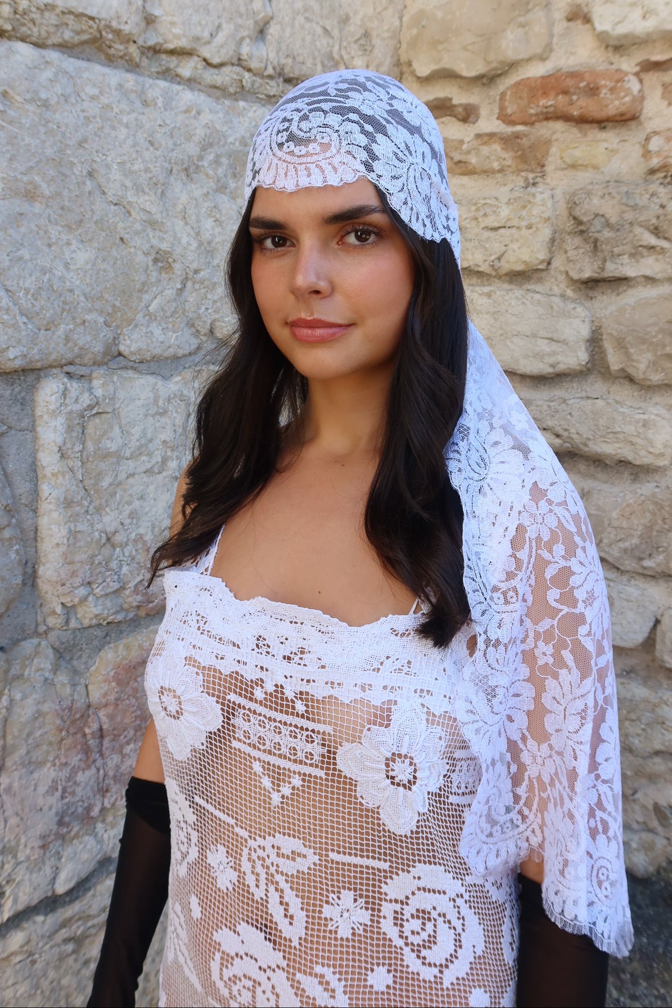 Chapel Lace Head Piece